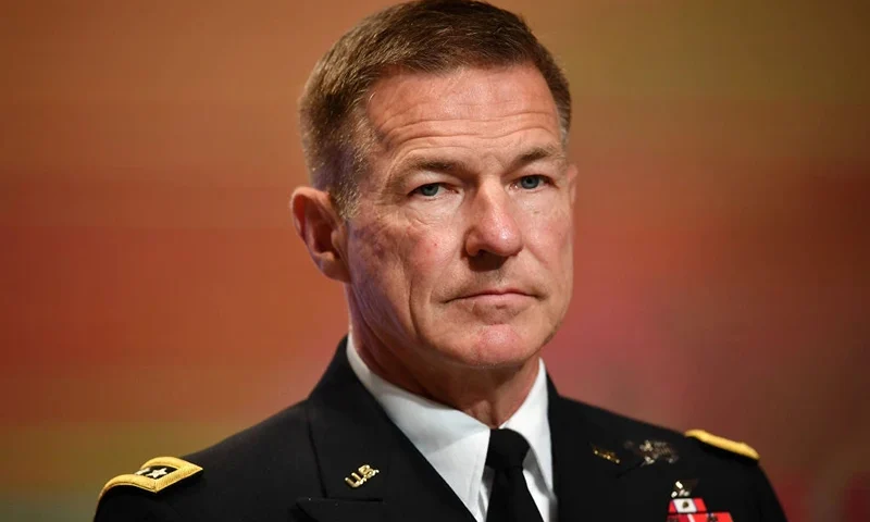 US Army Chief of Staff General James C McConville attends the opening ceremony of the Indo-Pacific Army Chiefs Conference (IPACC) meeting in Bangkok on September 9, 2019. (Photo by Lillian SUWANRUMPHA / AFP) (Photo by LILLIAN SUWANRUMPHA/AFP via Getty Images)