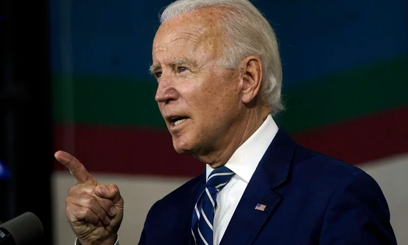 NEW CASTLE, DE - JULY 21: Democratic presidential candidate former Vice President Joe Biden speaks about economic recovery during a campaign event at Colonial Early Education Program at the Colwyck Center on July 21, 2020 in New Castle, Delaware. Biden took no questions from the press at the conclusion of the event. (Photo by Drew Angerer/Getty Images)