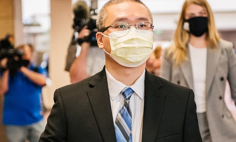 Minneapolis Police Officers Appear For Court Hearing On George Floyd Death Charges MINNEAPOLIS, MN - JULY 21: Former Minneapolis Police officer Tou Thao exits the Hennepin County Government Center, after a courthouse appearance, on July 21, 2020 in Minneapolis, Minnesota. Thao is charged with aiding and abetting second-degree manslaughter in the death of George Floyd. (Photo by Brandon Bell/Getty Images)