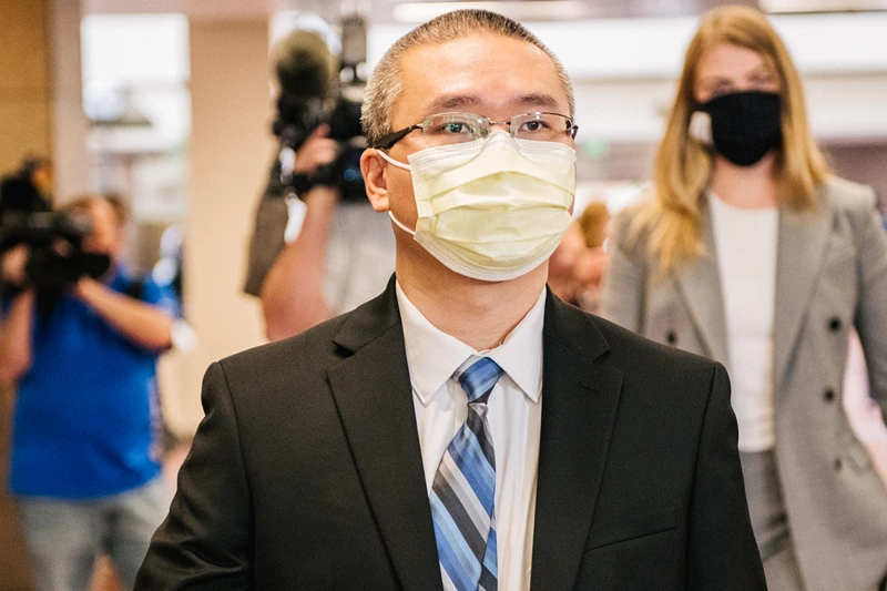 Minneapolis Police Officers Appear For Court Hearing On George Floyd Death Charges
MINNEAPOLIS, MN - JULY 21: Former Minneapolis Police officer Tou Thao exits the Hennepin County Government Center, after a courthouse appearance, on July 21, 2020 in Minneapolis, Minnesota. Thao is charged with aiding and abetting second-degree manslaughter in the death of George Floyd. (Photo by Brandon Bell/Getty Images)