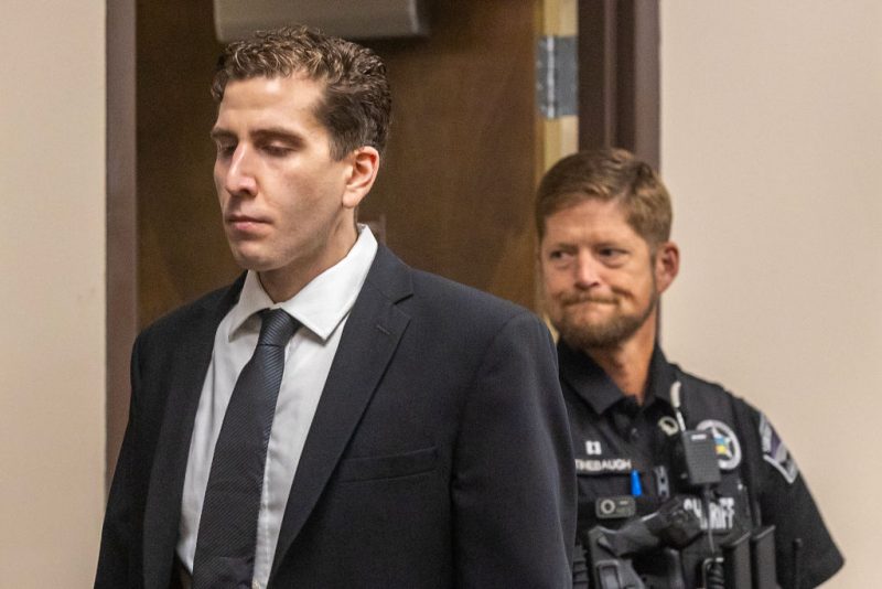 MOSCOW, IDAHO - JUNE 27: Bryan Kohberger enters the courtroom for a hearing at the Latah County Courthouse on June 27, 2023 in Moscow, Idaho. Kohberger is accused of killing four University of Idaho students in November 2022. (Photo by August Frank-Pool/Getty Images)