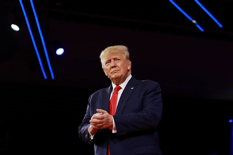 American Conservative Union Holds Annual CPAC Conference In Orlando
ORLANDO, FLORIDA - FEBRUARY 26: Former U.S. President Donald Trump speaks during the Conservative Political Action Conference (CPAC) at The Rosen Shingle Creek on February 26, 2022 in Orlando, Florida. CPAC, which began in 1974, is an annual political conference attended by conservative activists and elected officials. (Photo by Joe Raedle/Getty Images)