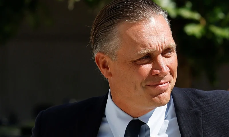 WASHINGTON, DC - JULY 31: Devon Archer, Hunter Biden’s former business partner, arrives at the O'Neill House Office Building before testifying to the House Oversight Committee on Capitol Hill on July 31, 2023 in Washington, DC. Archer is scheduled to give closed-door testimony to the Republican-controlled committee looking into possible crimes committed by President Joe Biden's youngest son. (Photo by Chip Somodevilla/Getty Images)