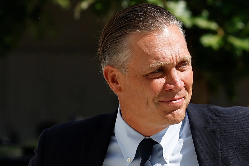WASHINGTON, DC - JULY 31: Devon Archer, Hunter Biden’s former business partner, arrives at the O'Neill House Office Building before testifying to the House Oversight Committee on Capitol Hill on July 31, 2023 in Washington, DC. Archer is scheduled to give closed-door testimony to the Republican-controlled committee looking into possible crimes committed by President Joe Biden's youngest son. (Photo by Chip Somodevilla/Getty Images)