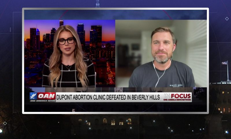 Video still from AJ Hurleyn's interview with In Focus on One America News Network