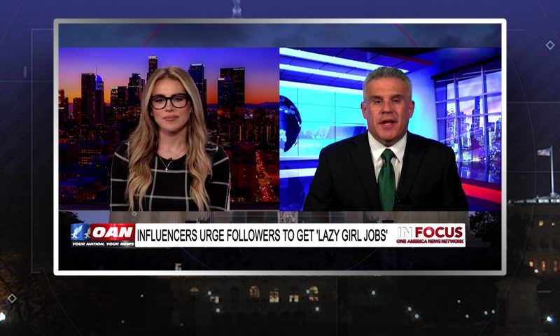 Video still from Dan Geltrude's interview with In Focus on One America News Network