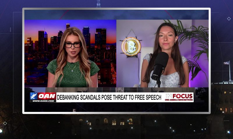 Video still from Layah Heilpern's interview with Real America on One America News Network