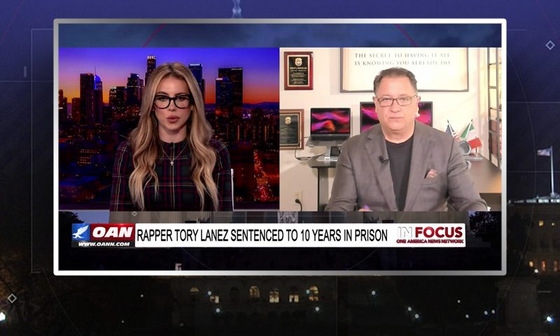 Video still from Bob Bianchi's interview with In Focus on One America News Network