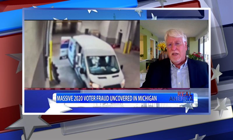 Video still from Joe Hoft's interview with Real America on One America News Network