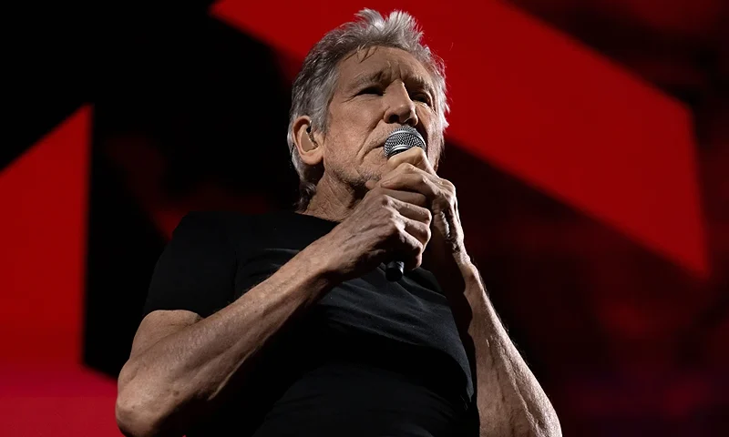 British musician and co-founder of the Pink Floyd band Roger Waters performs on stage at the Accor Arena in Paris, on May 3, 2023. (Photo by Anna KURTH / AFP) (Photo by ANNA KURTH/AFP via Getty Images)