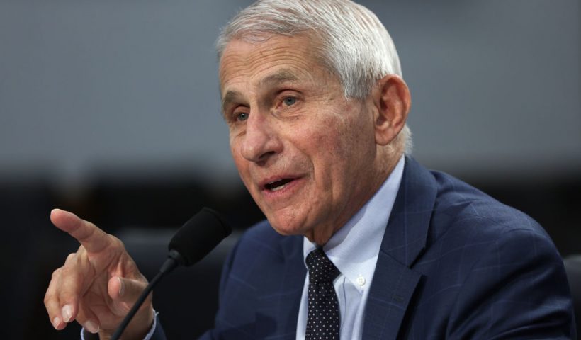 WASHINGTON, DC - MAY 11: Director of National Institute of Allergy and Infectious Diseases Anthony Fauci testifies during a hearing before the Labor, Health and Human Services, Education, and Related Agencies of House Appropriations Committee at Rayburn House Office Building on Capitol Hill May 11, 2022 in Washington, DC. The subcommittee held a hearing to examine the FY 2023 budget request for the National Institutes of Health. (Photo by Alex Wong/Getty Images)