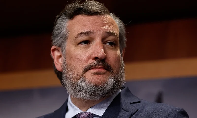 WASHINGTON, DC - JULY 19: Sen. Ted Cruz (R-TX) speaks at a news conference on the Supreme Court at the U.S. Capitol Building on July 19, 2023 in Washington, DC. Senators with the Senate Judiciary Committee held the press conference to discuss Senate Judiciary Chairman Richard Durbin's (D-IL) upcoming ethics bill. (Photo by Anna Moneymaker/Getty Images)