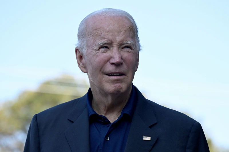 US-POLITICS-BIDEN
US President Joe Biden speaks to members of the media while departing Mass at St. Edmond's Catholic Church in Rehoboth Beach, Delaware, on September 3, 2023. (Photo by ANDREW CABALLERO-REYNOLDS / AFP) (Photo by ANDREW CABALLERO-REYNOLDS/AFP via Getty Images)