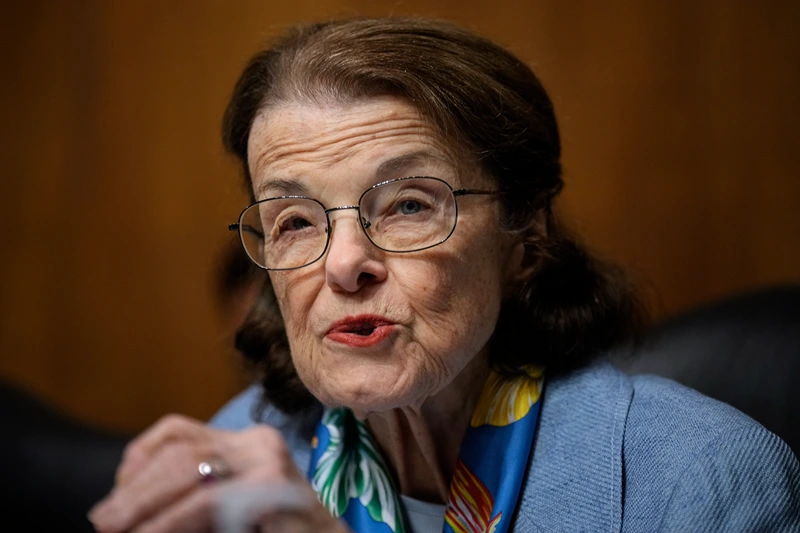 Senate Judiciary Committee Holds Meeting On Pending Nominations
WASHINGTON, DC - SEPTEMBER 6: Sen. Dianne Feinstein (D-CA) speaks during a Senate Judiciary Committee hearing on judicial nominations on Capitol Hill September 6, 2023 in Washington, DC. During the hearing the committee considered five judges for federal vacancies. (Photo by Drew Angerer/Getty Images)