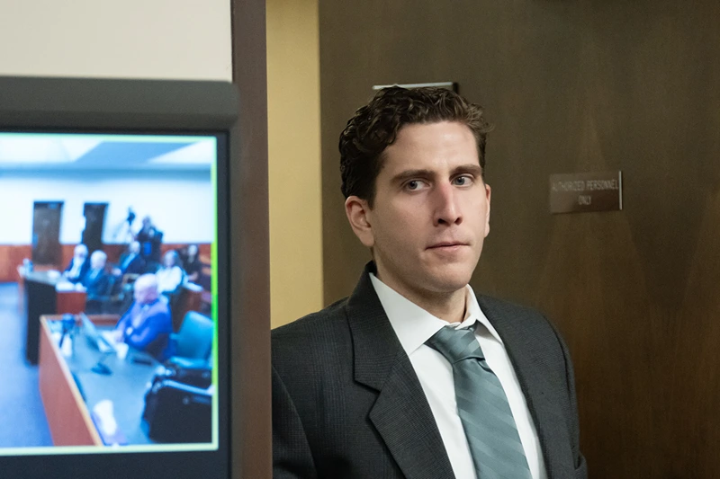 MOSCOW, IDAHO - SEPTEMBER 13: Bryan Kohberger, accused of murder, arrives for a hearing on cameras in the courtroom in Latah County District Court on September 13, 2023 in Moscow, Idaho. Kohberger, a former criminology PhD student, was indicted earlier this year in the November 2022 killings of Madison Mogen, 21; Kaylee Goncalves, 21; Xana Kernodle, 20; and Ethan Chapin, 20, in an off-campus apartment near the University of Idaho. (Photo by Ted S. Warren-Pool/Getty Images)
