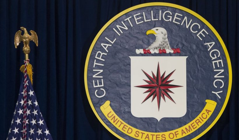 The seal of the Central Intelligence Agency (CIA) is seen at CIA Headquarters in Langley, Virginia, April 13, 2016. (Photo by SAUL LOEB / AFP) (Photo by SAUL LOEB/AFP via Getty Images)