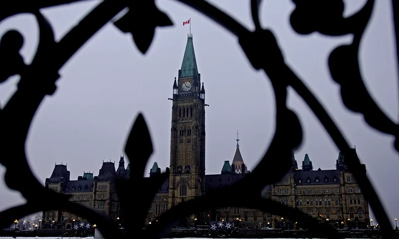 OTTAWA, CANADA - NOVEMBER 28: Parliament Hill is shown where a vote of no confidence was held in the House of Commons November 28, 2005 in Ottawa, Ontario Canada. The 171 to 133 vote had been expected after the release last month of a report that accused the Liberal Party in the late 1990s of fraudulent campaign finance practices. (Photo by Simon Hayter/Getty Images)