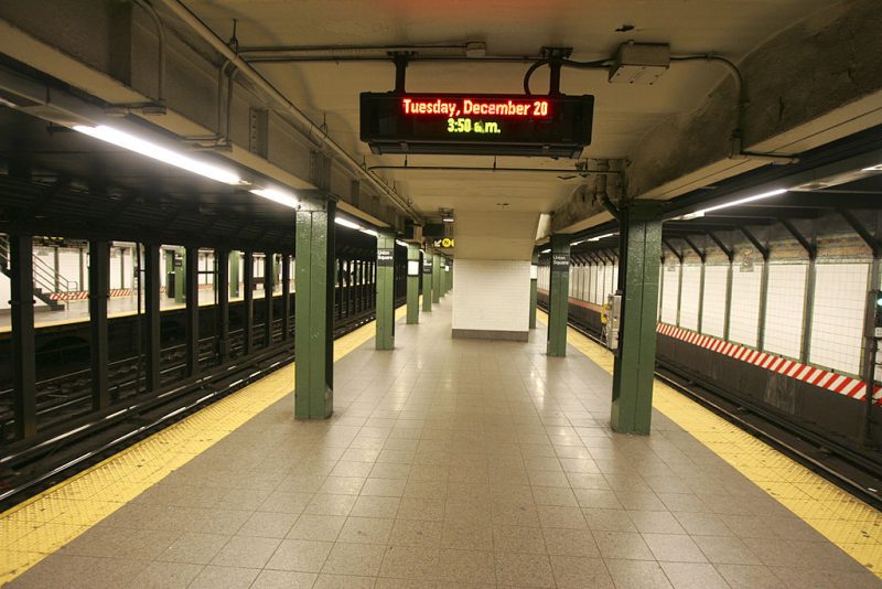 NEW YORK - DECEMBER 20: At 3:50am Tuesday morning, the Union Square Station of the New York City subway system was virtually empty on December 20, 2005 in New York City. The subway and bus strike called by the Transport Workers Union 100 is expected to affect more than 7 million riders. (Photo by Michael Nagle/Getty Images)