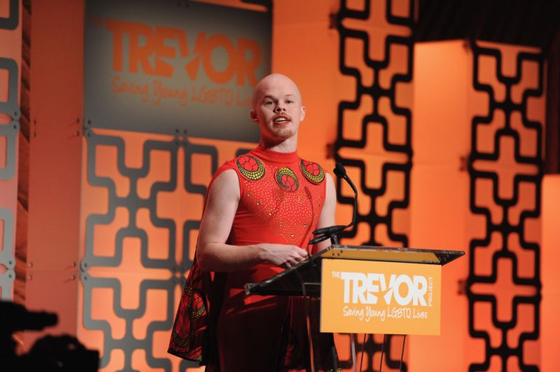 NEW YORK, NY - JUNE 11: Head of Advocacy The Trevor Project Sam Brinton speaks onstage during The Trevor Project TrevorLIVE NYC at Cipriani Wall Street on June 11, 2018 in New York City. (Photo by Craig Barritt/Getty Images for The Trevor Project)