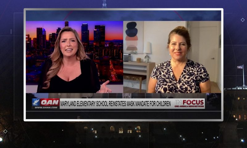 Video still from Dr. Naomi Wolf's interview with In Focus on One America News Network