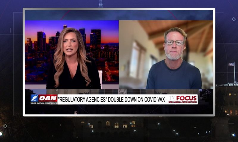 Video still from Edward Dowd's interview with In Focus on One America News Network