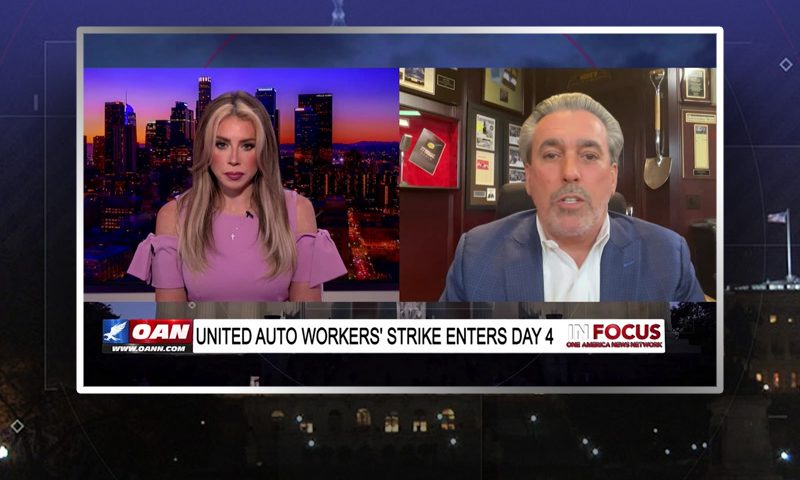Video still from Tom Maoli's interview with In Focus on One America News Network