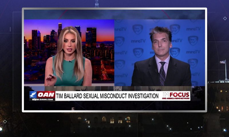 Video still from Eric Scheiner's interview with In Focus on One America News Network
