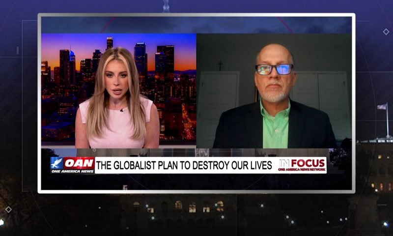 Video still from Leo Hohmann's interview with In Focus on One America News Network