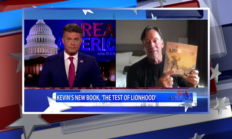 Video still from Kevin Sorbo's interview with Real America on One America News Network
