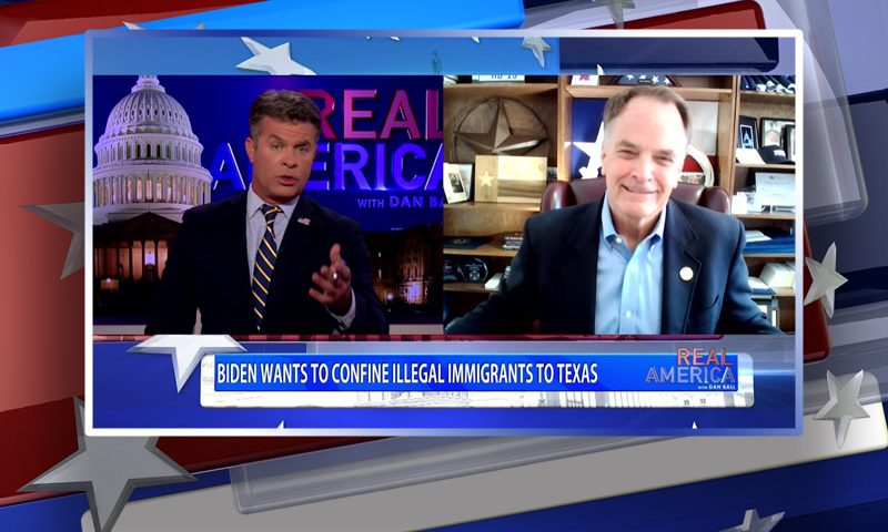 Video still from Steve Toth's interview with Real America on One America News Network
