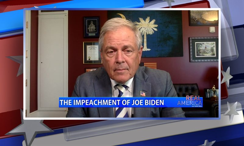 Video still from Rep. Ralph Norman's interview with Real America on One America News Network