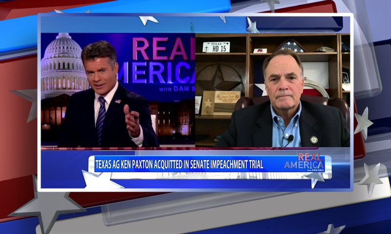 Video still from Rep. Steve Toth's interview with Real America on One America News Network