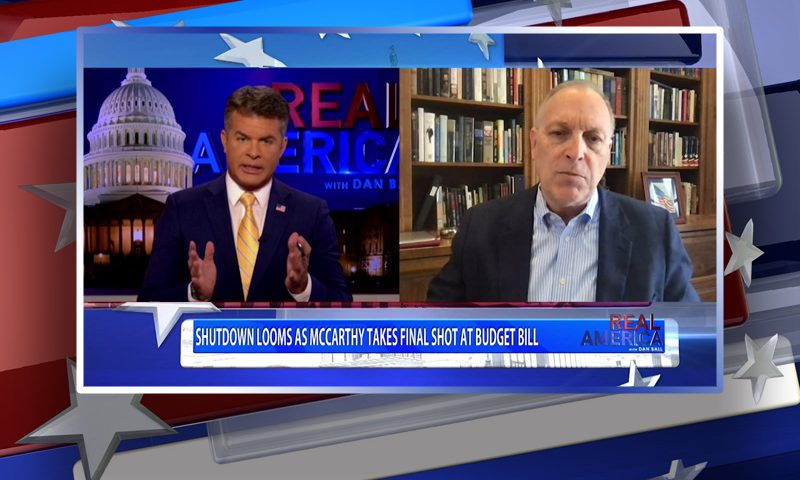 Video still from Rep. Andy Biggs's interview with Real America on One America News Network