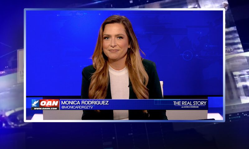 Video still from The Real Story on One America News Network