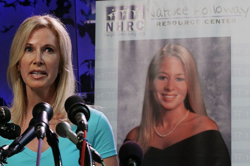 WASHINGTON - JUNE 08: Beth Holloway participates in the launch of the Natalee Holloway Resource Center on June 8, 2010 in Washington, DC. The non profit resource center was founded by Holloway and the National Museum of Crime & Punishment and was created to assist families of missing persons. Beth Holloway's daughter Natalee is the Alabama teen who disappeared five years ago in Aruba. (Photo by Mark Wilson/Getty Images)