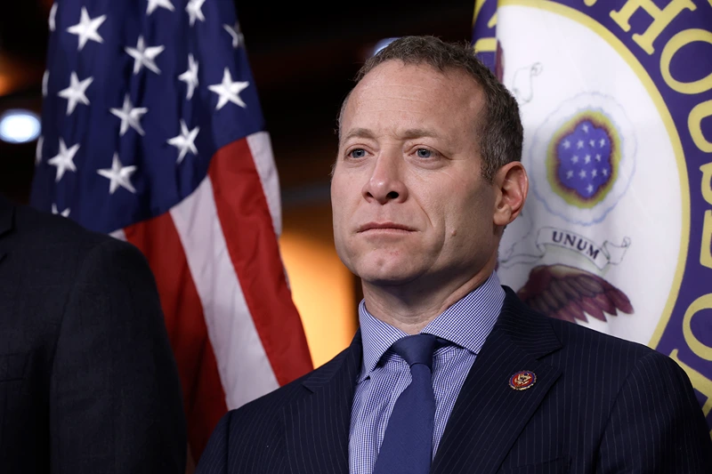 Rep. Gottheimer Discusses New Holocaust Education Bill
WASHINGTON, DC - JANUARY 27: Rep. Josh Gottheimer (D-NJ) listens during a press conference on new legislation to support Holocaust education nationwide at the U.S. Capitol Building on January 27, 2023 in Washington, DC. A bipartisan group of House Members held the press conference to commemorate International Holocaust Remembrance Day and share their stories about their Jewish family members or Jewish constituents in their district. (Photo by Anna Moneymaker/Getty Images)
