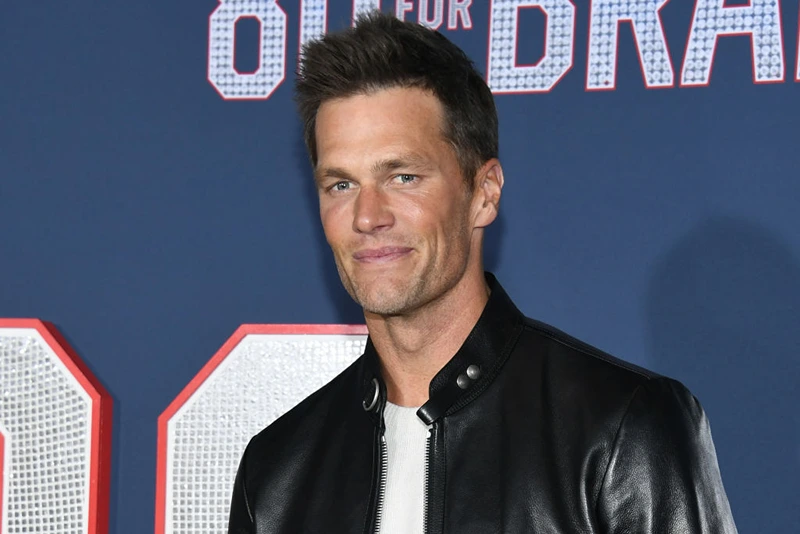 LOS ANGELES, CALIFORNIA - JANUARY 31: Tom Brady attends Los Angeles Premiere Screening Of Paramount Pictures' "80 For Brady" at Regency Village Theatre on January 31, 2023 in Los Angeles, California. (Photo by Jon Kopaloff/Getty Images)
