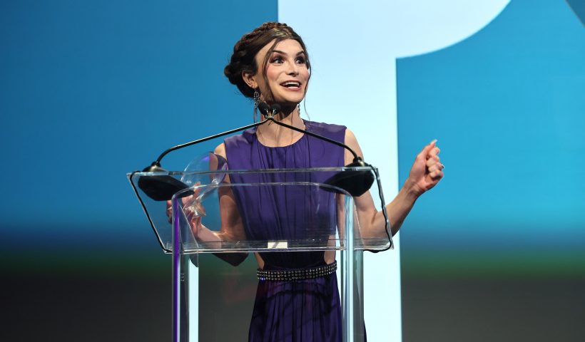 NEW YORK, NEW YORK - MARCH 03: Dylan Mulvaney speaks onstage at PFLAG National 50th Anniversary Gala at Marriott Marquis on March 03, 2023 in New York City. (Photo by Dia Dipasupil/Getty Images for PFLAG)