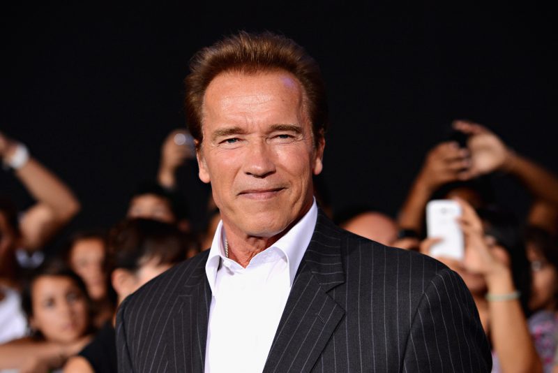 HOLLYWOOD, CA - AUGUST 15: Actor Arnold Schwarzenegger arrives at Lionsgate Films' "The Expendables 2" premiere on August 15, 2012 in Hollywood, California. (Photo by Jason Merritt/Getty Images)