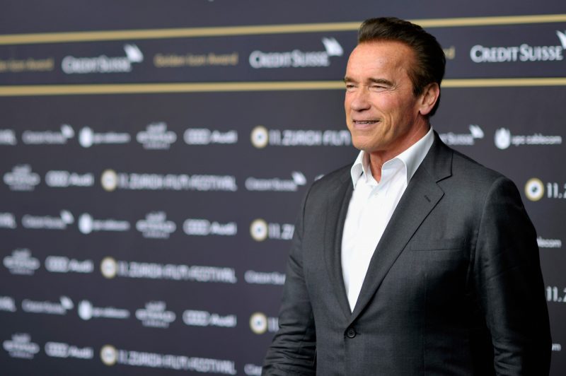 ZURICH, SWITZERLAND - SEPTEMBER 30: Actor Arnold Schwarzenegger attends the 'Maggie' Premiere and Golden Icon Award Ceremony during the Zurich Film Festival on September 30, 2015 in Zurich, Switzerland. The 11th Zurich Film Festival will take place from September 23 until October 4. (Photo by Lennart Preiss/Getty Images)