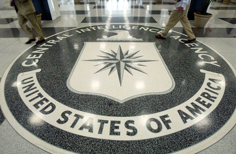 LANGLEY, VA - JULY 9: The CIA symbol is shown on the floor of CIA Headquarters, July 9, 2004 at CIA headquarters in Langley, Virginia. Earlier today the Senate Intelligence Committee released its report on the numerous failures in the CIA reporting of alleged Iraqi weapons of mass destruction. (Photo by Mark Wilson/Getty Images)