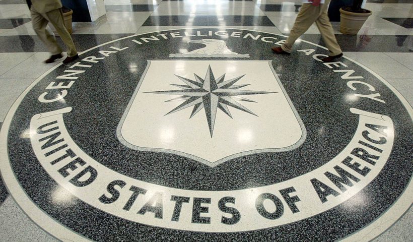 LANGLEY, VA - JULY 9: The CIA symbol is shown on the floor of CIA Headquarters, July 9, 2004 at CIA headquarters in Langley, Virginia. Earlier today the Senate Intelligence Committee released its report on the numerous failures in the CIA reporting of alleged Iraqi weapons of mass destruction. (Photo by Mark Wilson/Getty Images)