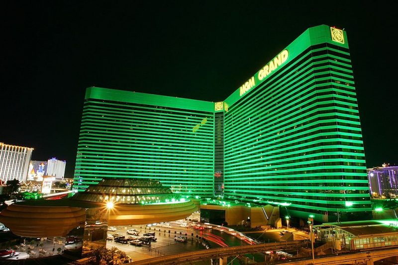 LAS VEGAS - FEBRUARY 02: Exterior photo of the MGM Grand Hotel/Casino February 2, 2006 in Las Vegas, Nevada. (Photo by Ethan Miller/Getty Images)