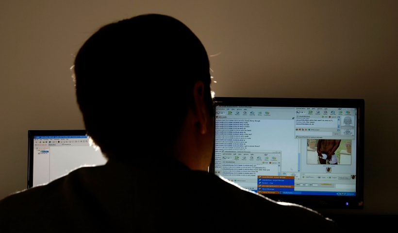 FORT LAUDERDALE, FL - MARCH 07: Lt. Mike Baute from Florida's Child Predator CyberCrime Unit talks with a man on instant messenger during the unveiling of a new CyberCrimes office March 7, 2008 in Fort Lauderdale, Florida. The person on the other side of the chat told Lt. Baute, who is saying he is a 14-year-old girl, that he is a 31-year-old male and sent him a photograph of himself. According to current statistics, more than 77 million children regularly use the Internet. The Federal Internet Crimes Against Children Task Force says Florida ranks fourth in the nation in volume of child pornography. Nationally, one in seven children between the ages of 10 and 17 have been solicited online by a sexual predator. (Photo by Joe Raedle/Getty Images)