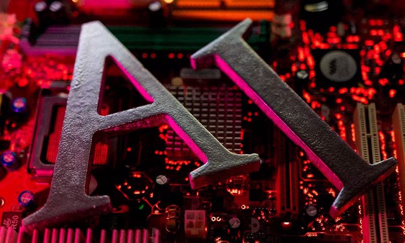 AI (Artificial Intelligence) letters are placed on computer motherboard in this illustration taken June 23, 2023. REUTERS/Dado Ruvic/Illustration/File Photo