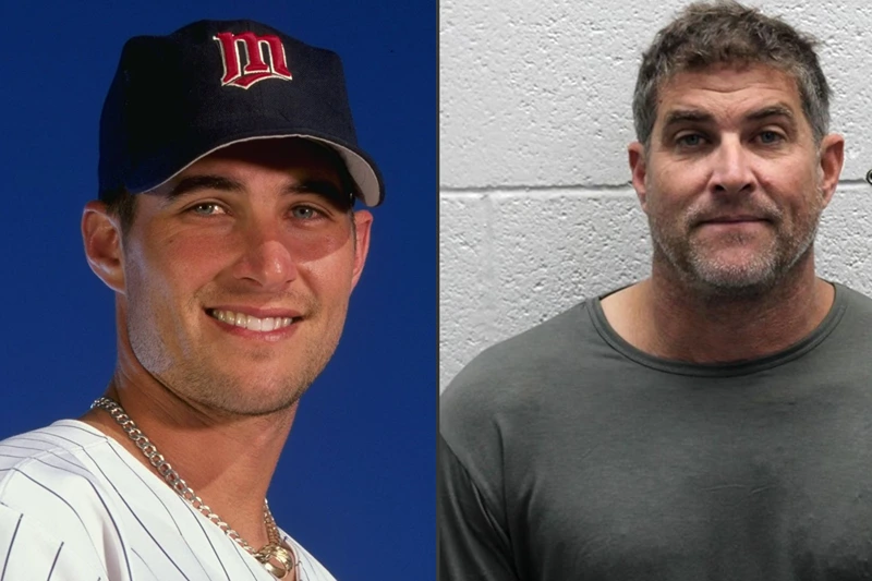 R| (Photo via ; Humboldt County Sheriff's Office) L| Dan Serafini #16
1 Mar 1999: Pitcher Dan Serafini #16 of the Minnesota Twins poses for the camera on Photo Day during Spring Training at the Hammond Stadium at Lee County Sports Complex in Fort Myers, Florida. Mandatory Credit: Brian Bahr /Allsport