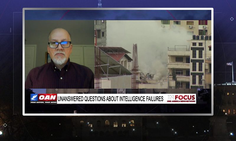 Video still from In Focus on One America News Network during an interview with the guest, Leo Hohmann.