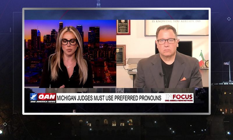 Video still from Bob Bianchi's interview with In Focus on One America News Network