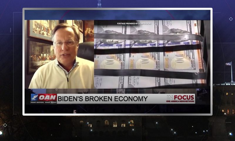 Video still from In Focus on One America News Network during an interview with the guest, Dr. Dave Brat.