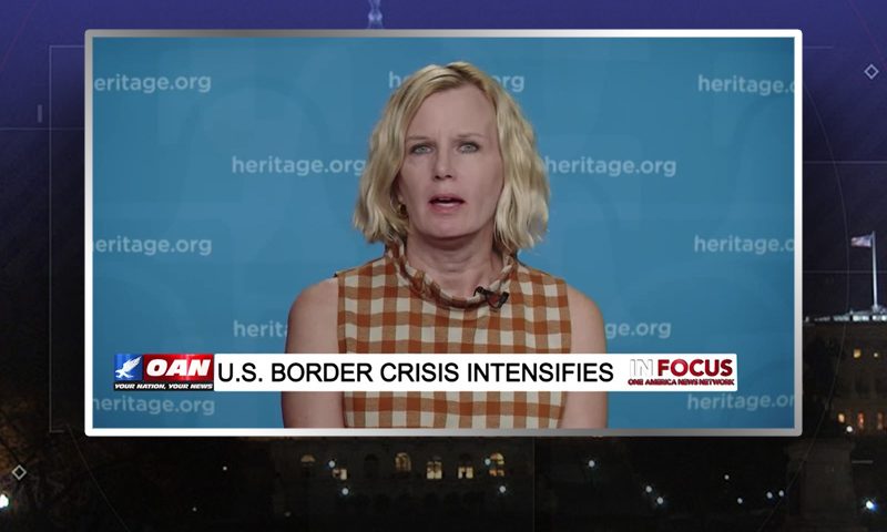 Video still from Lora Ries' interview with In Focus on One America News Network
